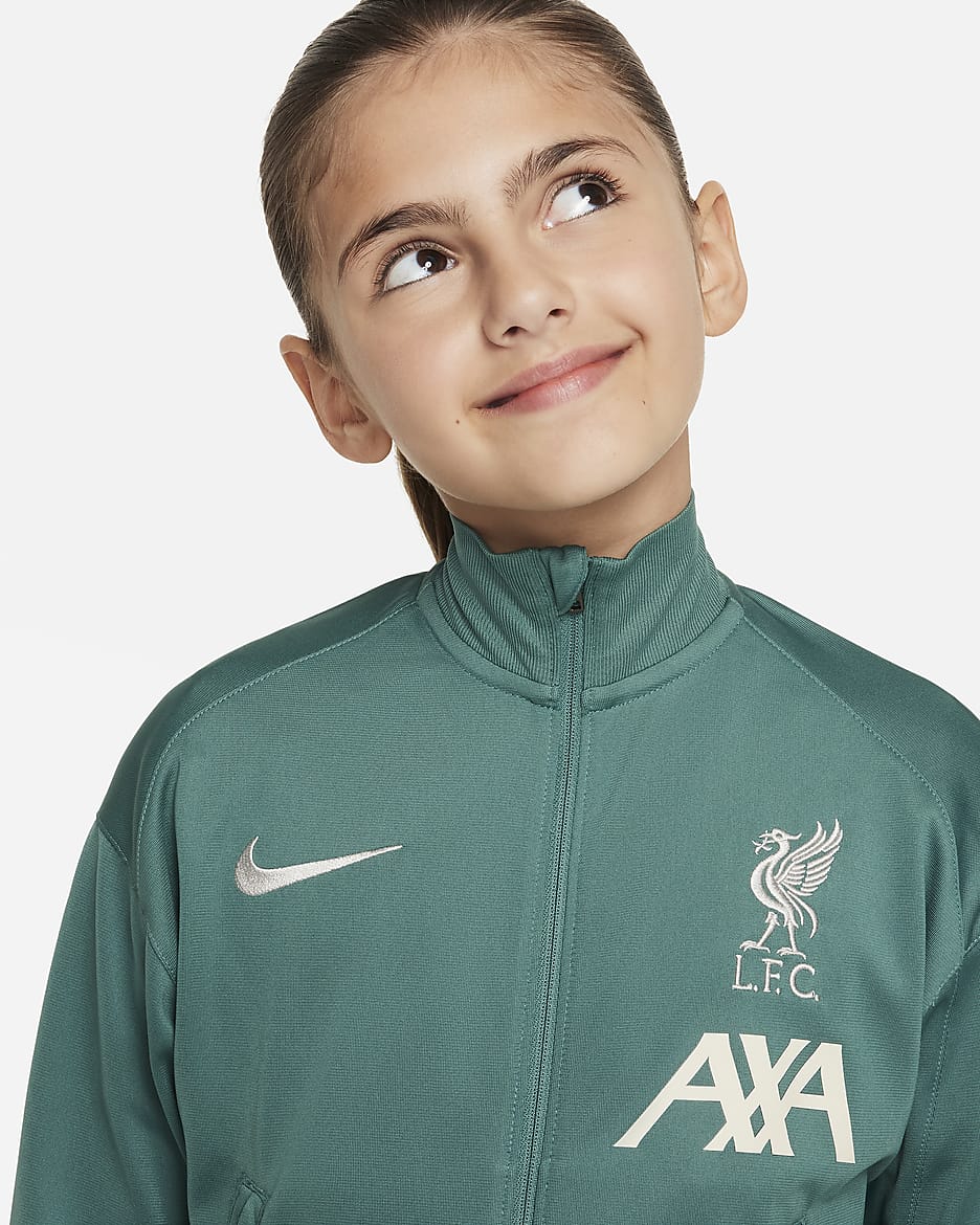 Liverpool F.C. Strike Older Kids Nike Dri FIT Football Knit Tracksuit. Nike ZA